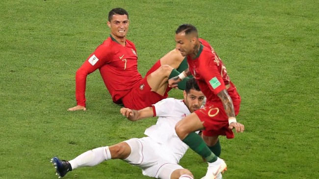 Timnas Portugal berhasil menutup babak pertama dengan keunggulan 1-0 atas Iran dalam laga grup B Piala Dunia 2018.