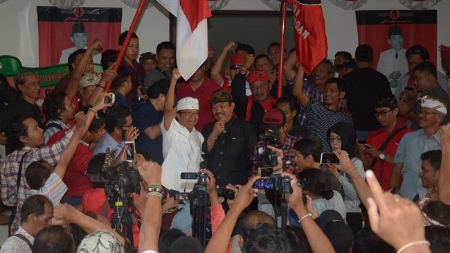 Pasangan Cagub Bali nomor urut 1 Wayan Koster-Tjok Oka Artha Ardhana Sukawati (Koster-Ace) memenangi Pilgub Bali 2018 dengan perolehan 1.213.075 suara.