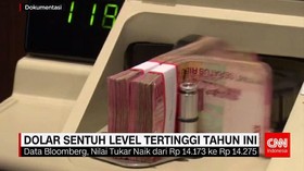 Dolar Sentuh Level Tertinggi Tahun Ini