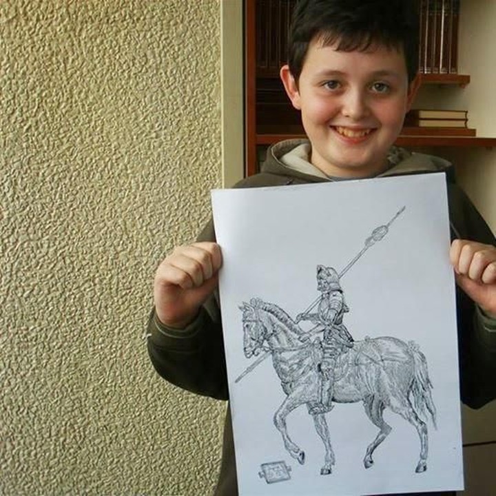 <p>Dusan juga diajar pelukis akademik Zoran Cali. (Foto: Blog Dusan Krtolica)</p>