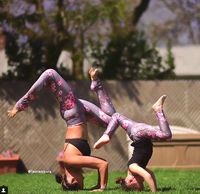 yoga partner | Advanced yoga, Partner yoga, Easy yoga workouts