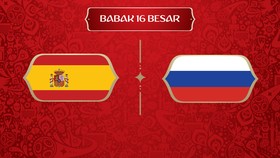 LIVE: Spanyol vs Rusia di Babak 16 Besar Piala Dunia 2018