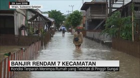 Banjir Rendam 7 Kecamatan di Kabupaten Wajo