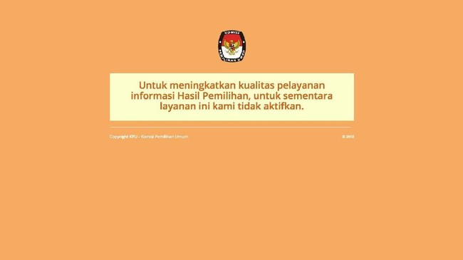 KPU menyatakan tetap berupaya memulihkan situs infopemilu.kpu.go.id supaya tetap bisa diakses oleh masyarakat yang ingin memantau hasil Pilkada serentak 2018.