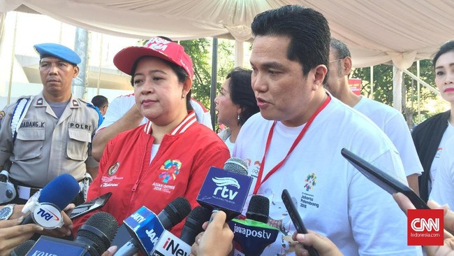 Erick Thohir, Ketua Inasgoc meminta maaf kepada pemilik mobil di Jakarta atas penerapan sistem ganjil-genap selama perhelatan Asian Games 2018.