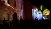 FOTO: Perayaan Seni Cahaya Kota Romawi di Hungaria Hungaria menyelenggarakan Zsolnay Light Festival yang memadukan seni pencahayaan di lokasi-lokasi bersejarah di kota warisan bangsa Romawi, Pecs.