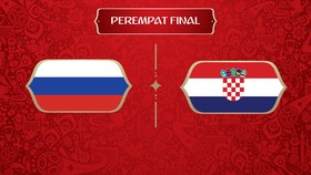 LIVE: Rusia vs Kroasia di Perempat Final Piala Dunia 2018