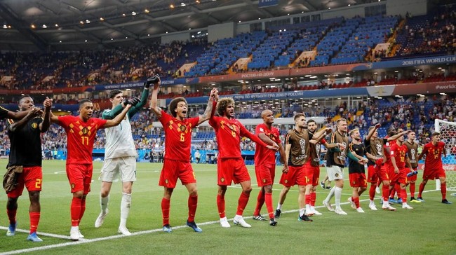 FOTO: Belgia Raih Tiket Perempat Final Piala Dunia 2018