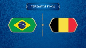 LIVE: Brasil vs Belgia di Perempat Final Piala Dunia 2018