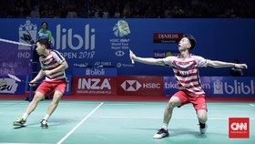 Fajar: Kevin Seperti Ingin 'Makan' Shuttlecock di Lapangan