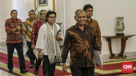 Jokowi Terima Lima Pimpinan KPK di Istana Bogor Bahas RKUHP