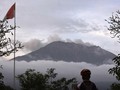 NASA Rekam Hujan Abu Gunung Agung di Atas Laut Bali