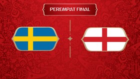 LIVE: Swedia vs Inggris di Perempat Final Piala Dunia 2018