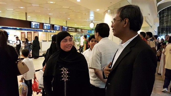 Nurkoyah binti Marsan Dasan, WNI asal Rengasdengklok Karawang yang bebas dari hukuman mati di Arab Saudi diperkirakan tiba di Jakarta hari ini, Rabu (4/7).