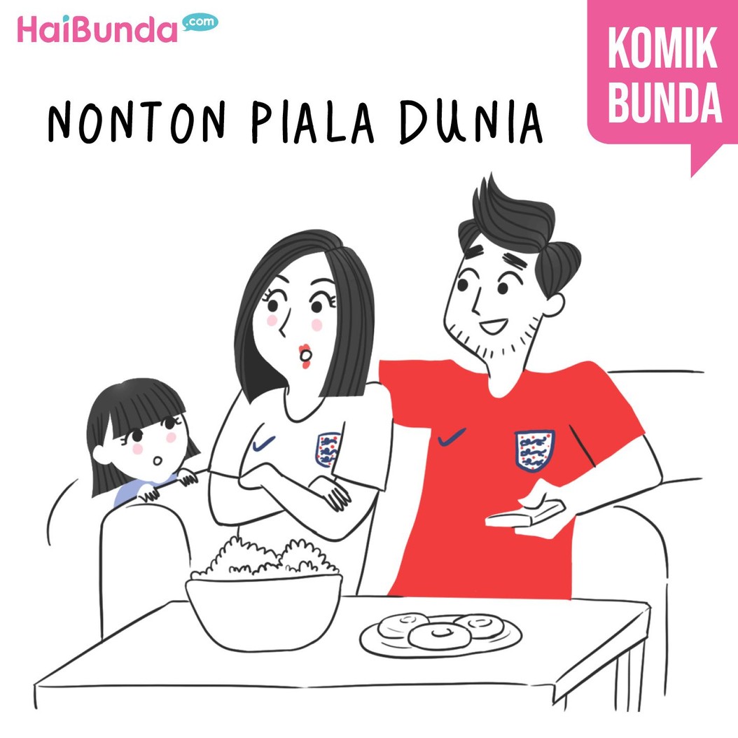 Keluarga Bunda di komik ini punya cerita seputar Piala Dunia 2018. Di keluarga Bunda, apa cerita tentang Piala Dunia 2018 yang paling mengesankan?