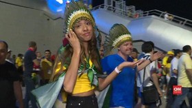 VIDEO: Kekecewaan Fan Brasil dan Harapan Pendukung Belgia