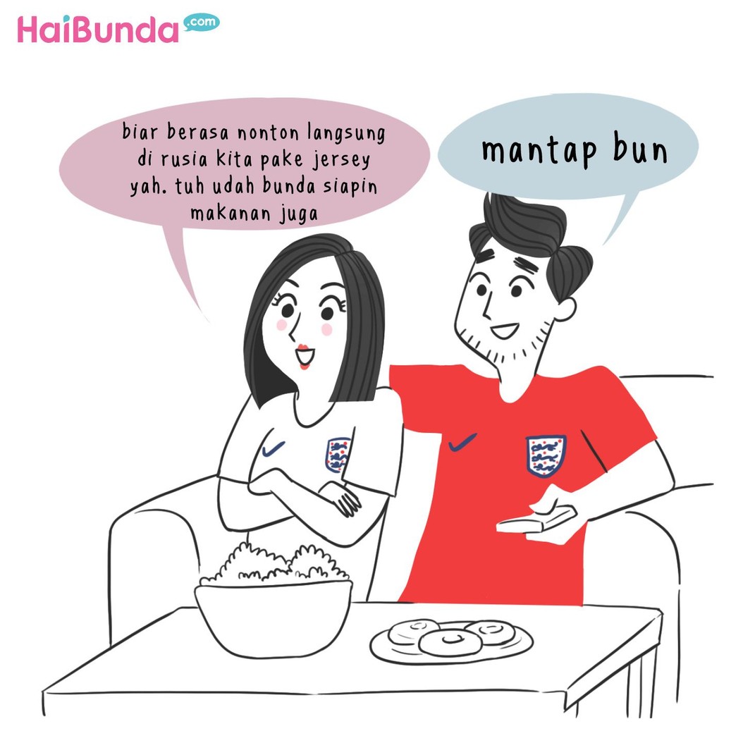 Keluarga Bunda di komik ini punya cerita seputar Piala Dunia 2018. Di keluarga Bunda, apa cerita tentang Piala Dunia 2018 yang paling mengesankan?