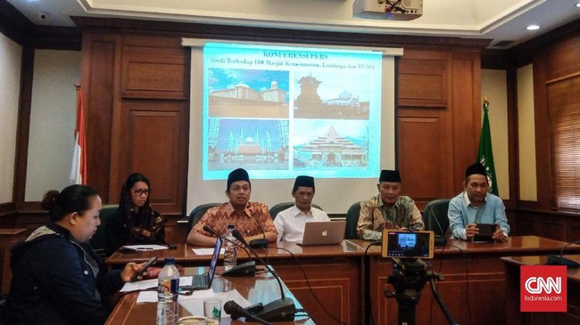 Survei digelar Perhimpunan Pengembangan Pesantren dan Masyarakat (P3M) dan Rumah Kebangsaan pada materi khotbah salat jumat di 100 masjid lembaga pemerintah.