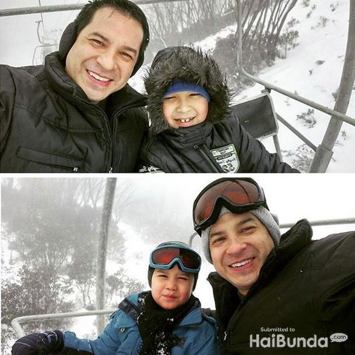 <p>Ketika liburan di Australia. Hiiii, dingin! (Foto: Instagram @ariwibowo_official)</p>