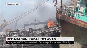 Kebakaran Kapal Nelayan