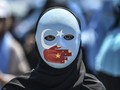 Aksi Bela Uighur di Hong Kong Berakhir Ricuh