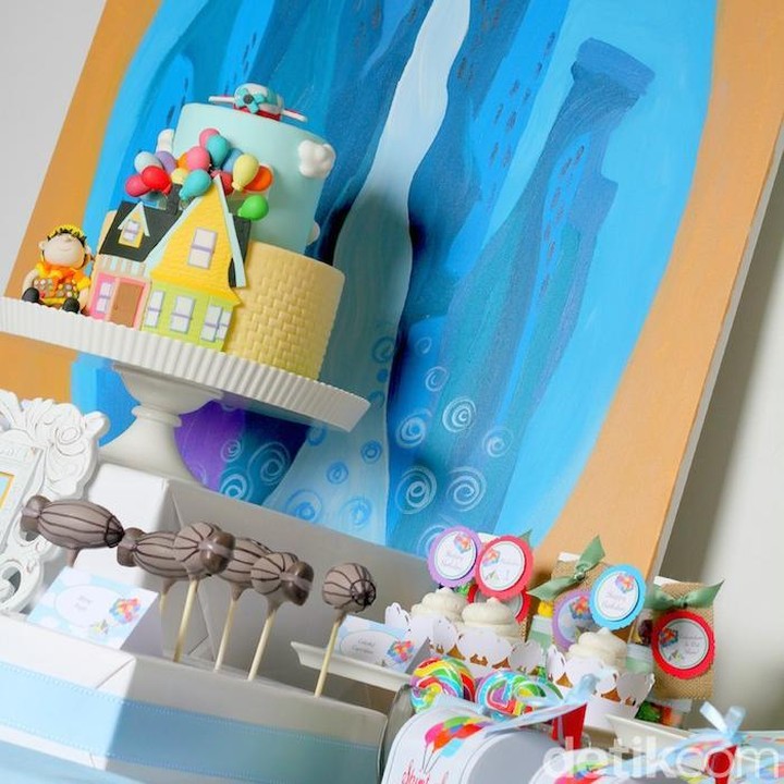 Lucu nih, tema pesta ulang tahun dari film Disney 'Up'. (Foto: Blog Kara's Party Ideas)