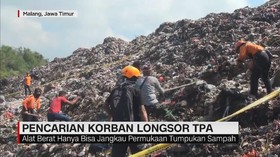 Pencarian Korban Longsor TPA