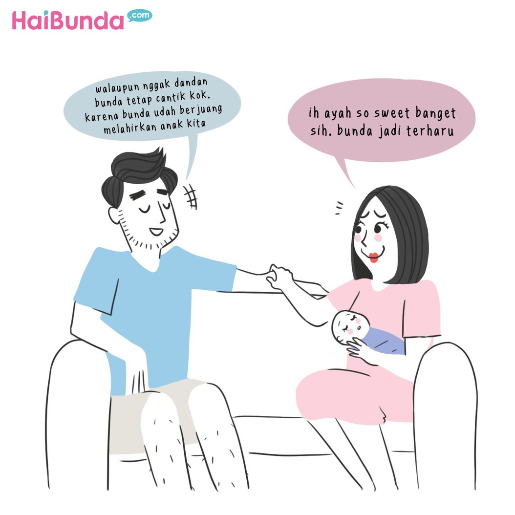 Beginilah ekspektasi vs realita bunda di komik ini setelah melahirkan. Kalau Bunda gimana? Ceritain yuk di kolom komentar.