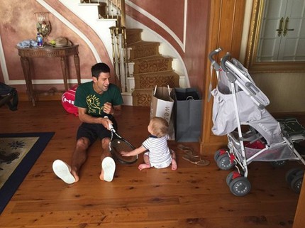 Begini Sisi Kebapakan Petenis Novak Djokovic, Finalis Wimbledon 2018