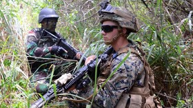 FOTO: Latihan Gabungan Marinir Indonesia di Amerika Serikat