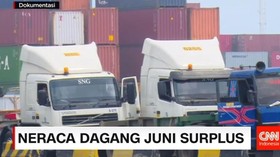 Neraca Dagang Juni Surplus