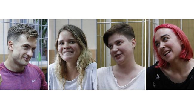 Bertajuk 'Track About a Good Cop,' lagu baru Pussy Riot menyindir polisi agar tidak lagi bersikap keras terhadap aktivis, demonstran dan kaum LGBT.
