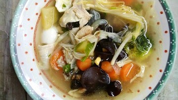 RESEP SUP AYAM JAMUR DAN SUP KIMLO