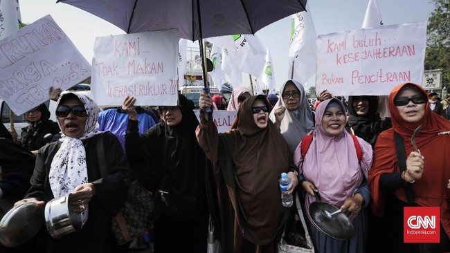 Renana unjuk rasa terhadap Jokowi di Istana Negara diklaim akan dihadiri emak-emak asal Jabodetabek, Riau, Sumatera Utara, hingga Aceh.