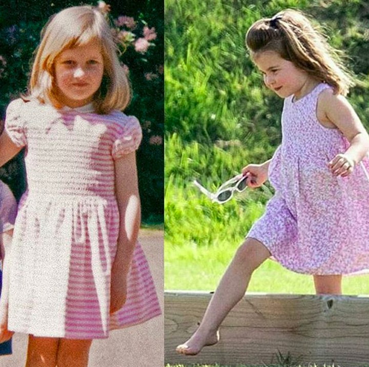<p>Kalau Lady Diana difoto dari sisi samping plus berpose yang sama dengan Putri Charlotte bisa jadi dikira anak kembar deh, he-he-he. (Foto: Instagram/ @theroyalcourier)</p>