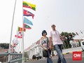 Anies Minta Gedung Tiru Warga Pemasang Bendera Asian Games