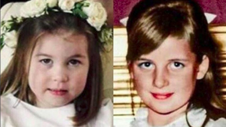 Like grandmother like granddaughter. Itulah ungkapan untuk menggambarkan foto masa kecil Lady Diana dengan cucunya, Putri Charlotte.