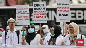 Kemenristekdikti Jawab Tuntutan Demo Dokter Muda soal Ijazah