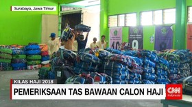 Pemeriksaan Tas Bawaan Calon Haji