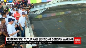 Pemprov DKI Tutup Kali Sentiong Dengan Waring