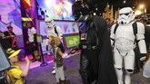 FOTO: Pesta Kostum Penggila Komik di Amerika Para penggila komik berkumpul di San Diego untuk Comic Con, ajang tahunan bagi pencinta komik, film dan pahlawan super yang diselenggarakan di Amerika.
