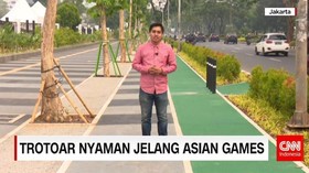 Trotoar Nyaman Jelang Asian Games