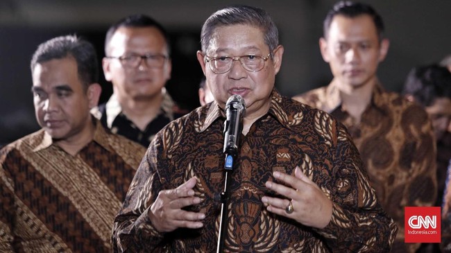 Ketua Umum Partai Demokrat SBY disebut akan menyampaikan pidato politik dalam puncak peringatan HUT Partai demokrat, di Djakarta Theater, Jakarta. Senin (17/9).
