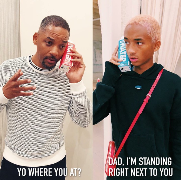 <p>Kekonyolan ayah dan anak ini bikin senyum-senyum sendiri nih. He-he-he. (Foto: Instagram/willsmith)</p>