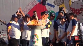VIDEO: Bali Sambut Antusias Obor Asian Games 2018