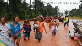 VIDEO: Bendungan Jebol di Laos, Ratusan Warga Hilang