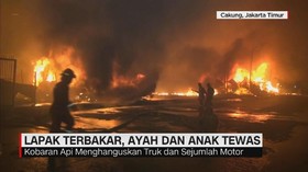 Lapak Terbakar, Ayah Dan Anak Tewas