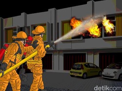 Video: Kebakaran Melanda Deretan Kios Kayu di Pasirkoja Bandung