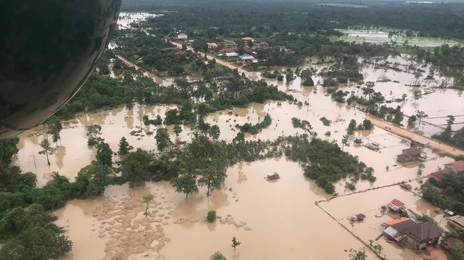 Banjir Bendungan Jebol Laos Ribuan Warga Kamboja Dievakuasi