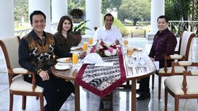 Jokowi Santap Siang Bersama Ketum Perindo, PSI, PKPI